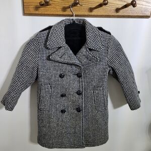 Giovanni Bellini Kids' Stylish Houndstooth Peacoat, Size 5
